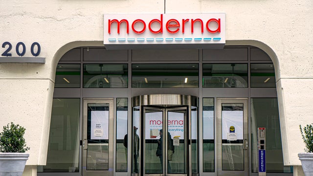 Moderna headquarters, exterior view, Cambridge, Massachusetts, USA 