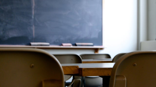 Empty classroom 