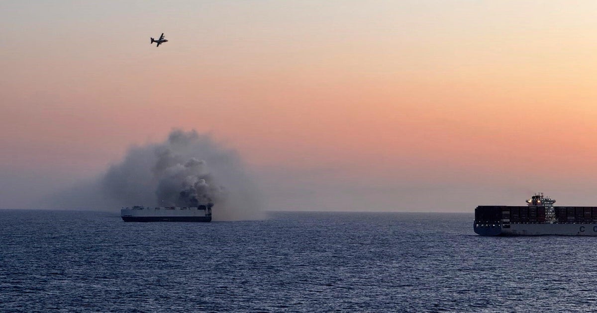 Salvage crew headed to site of cargo ship fire off Alaska coast 